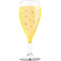 Champagne Celebration Glass Supershape Balloons