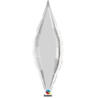 (image for) 27" Silver Taper Foil Balloons