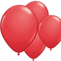 11" Red Latex Balloon 6pk
