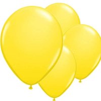 11" Yellow Latex Balloon 6pk