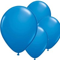 11" Dark Blue Latex Balloon 6pk
