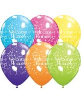 (image for) 11" Welcome Home Stars Latex Balloons 6pk