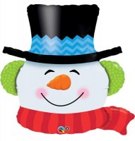 (image for) Smilin Snowman Supershape Balloons