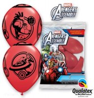 11" Avengers Assemble Latex Balloons 6pk
