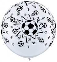 3ft Soccer Balls Giant Latex Balloons 2pk