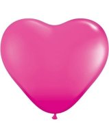(image for) 15" Wild Berry Heart Latex Balloons 50pk
