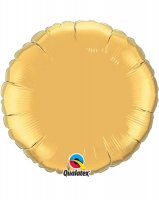 9" Gold Round Foil Balloon