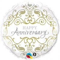 18" Anniversary Classic Foil Balloons