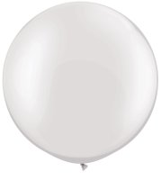 (image for) 30" Pearl White Latex Balloons 2pk