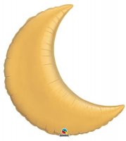 (image for) 9" Gold Crescent Moon Foil Balloon