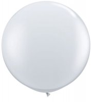3ft Diamond Clear Latex Balloons 2pk