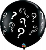 (image for) 3ft Question Marks Giant Latex Balloons 2pk
