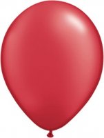 5" Pearl Ruby Red Latex Balloons 100pk
