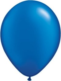 (image for) 5" Pearl Sapphire Blue Latex Balloons 100pk