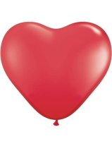 (image for) 6" Red Heart Latex Balloons 100pk