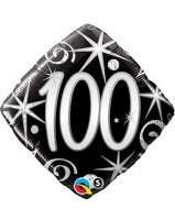 18" 100 Elegant Sparkles And Swirls Foil Balloons