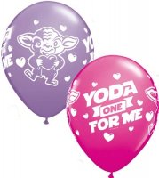 11" Yoda One For Me Latex Balloons 25pk