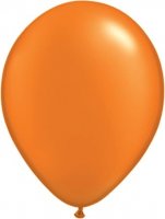 (image for) 11" Pearl Mandarin Orange Latex Balloons 100pk