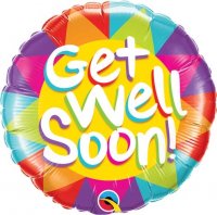 (image for) 18" Get Well Soon Sunshine Foil Balloons
