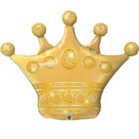 (image for) Golden Crown Supershape Balloons