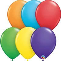 (image for) 5" Bright Rainbow Assortment Latex Balloons 100pk
