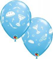 11" Pale Blue Communion Elements Latex Balloons 25pk
