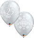 (image for) 11" 25th Anniversary Damask Latex Balloons 25pk