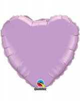 (image for) 4" Pearl Lavender Heart Foil Balloon