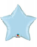 4" Pearl Light Blue Star Foil Balloon