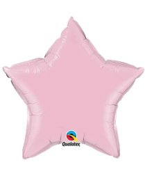 (image for) 20" Pearl Pink Star Microfoil Balloon