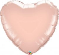 (image for) 9" Rose Gold Heart Foil Balloons