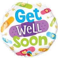 (image for) 18" Get Well Soon Bandages Foil Balloons