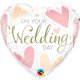 (image for) 18" On Your Wedding Day Hearts Foil Balloons