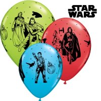 (image for) 11" Star Wars The Last Jedi Latex Balloons 6pk