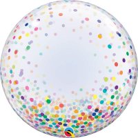 24" Colourful Confetti Dots Deco Bubbles