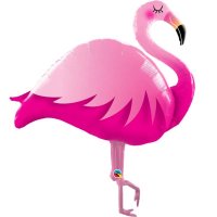 (image for) Pink Flamingo Supershape Balloons