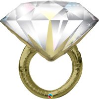 (image for) Diamond Wedding Ring Supershape Balloons
