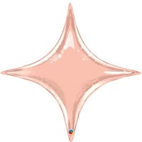 (image for) 40" Rose Gold Starpoints Foil Balloons