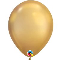 11" Chrome Gold Latex Balloons 100pk