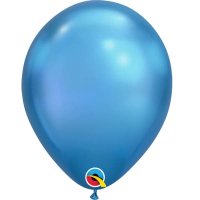 (image for) 11" Chrome Blue Latex Balloons 25pk