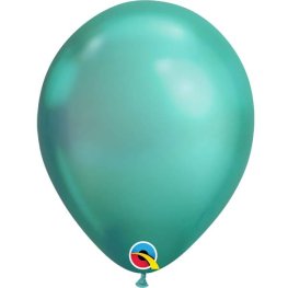 (image for) 11" Chrome Green Latex Balloons 25pk