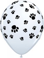 (image for) 11" Paw Prints Latex Balloons 25pk