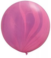 30" Pink & Violet Rainbow Super Agate Balloons 2pk