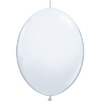 (image for) 12" White Quick Link Latex Balloons 50pk