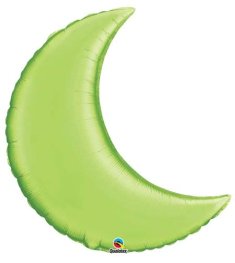 (image for) 35" Lime Green Crescent Moon Foil Balloon