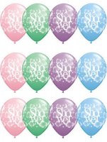 11" Heavenly Baby Shower Latex Balloons 25pk