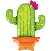 (image for) Potted Cactus Supershape Balloons