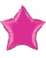 36" Magenta Star Foil Balloon