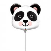 (image for) 14" Precious Panda Air Fill Mini Shape Foil Balloons