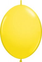 6" Yellow Quick Link Latex Balloons 50pk